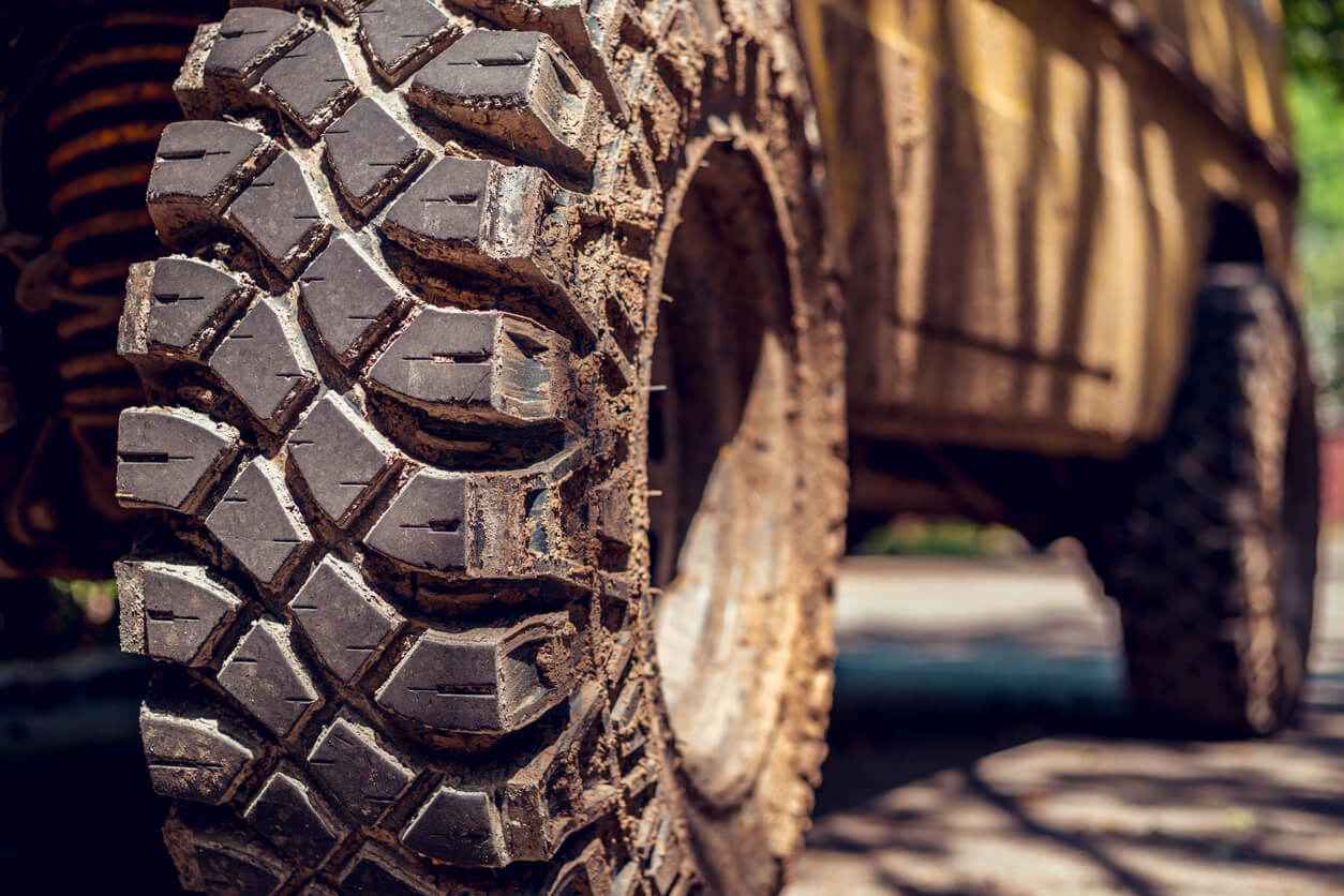 Car with All-Terrain tyres