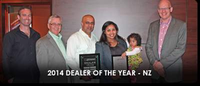 Dealer of the Year 2014 NZ
