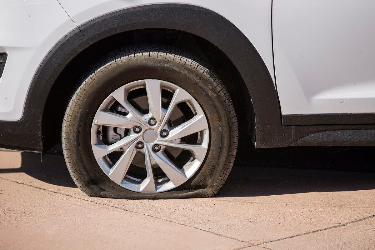 Damaged tyres can mean damaged cars.