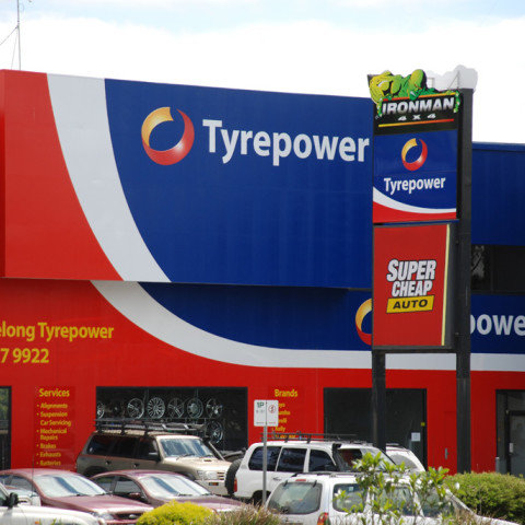 Exterior of Tyrepower store.