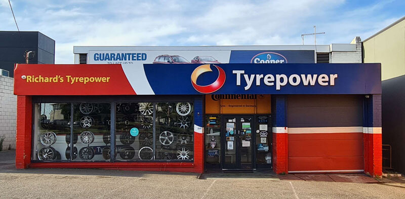 Exterior of Tyrepower store.