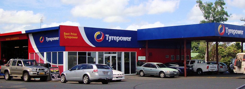 Exterior of Tyrepower store.