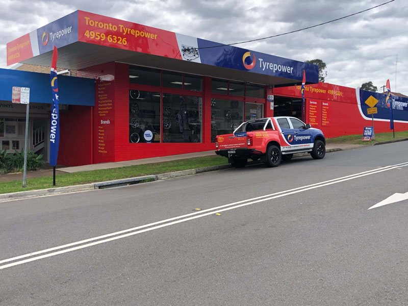 Exterior of Tyrepower store.