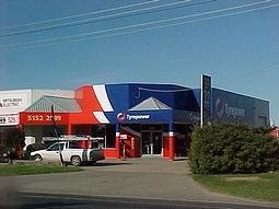 Exterior of Tyrepower store.