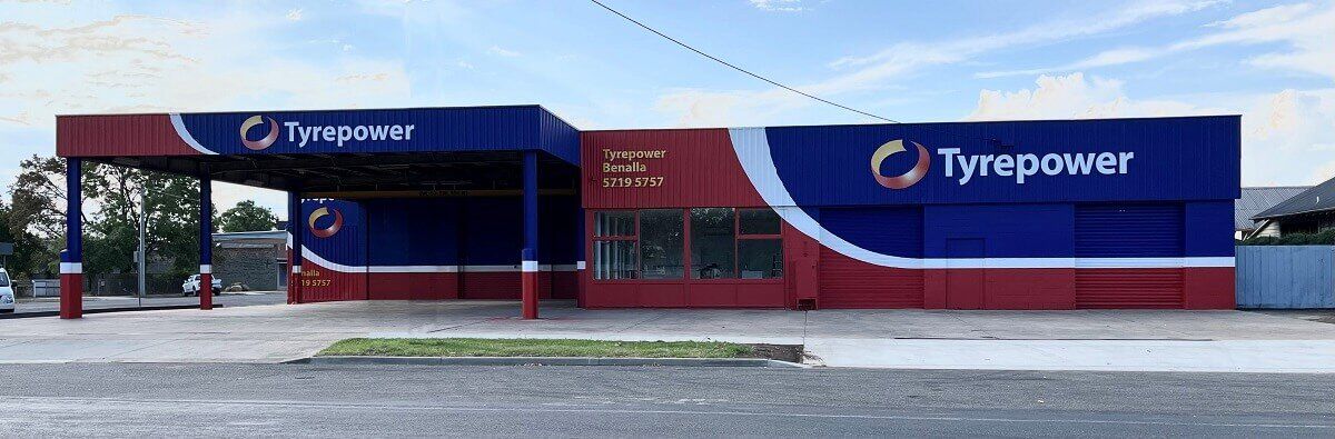 Exterior of Tyrepower store.