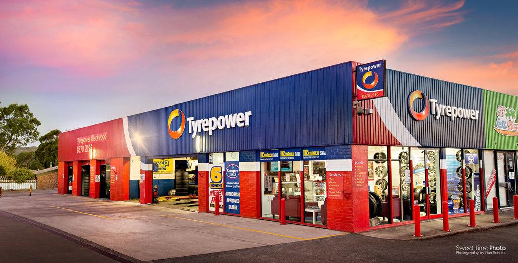 Exterior of Tyrepower store.