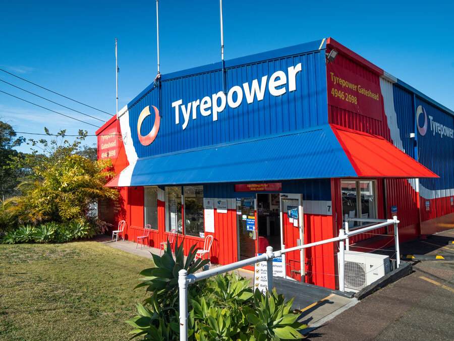 Exterior of Tyrepower store.