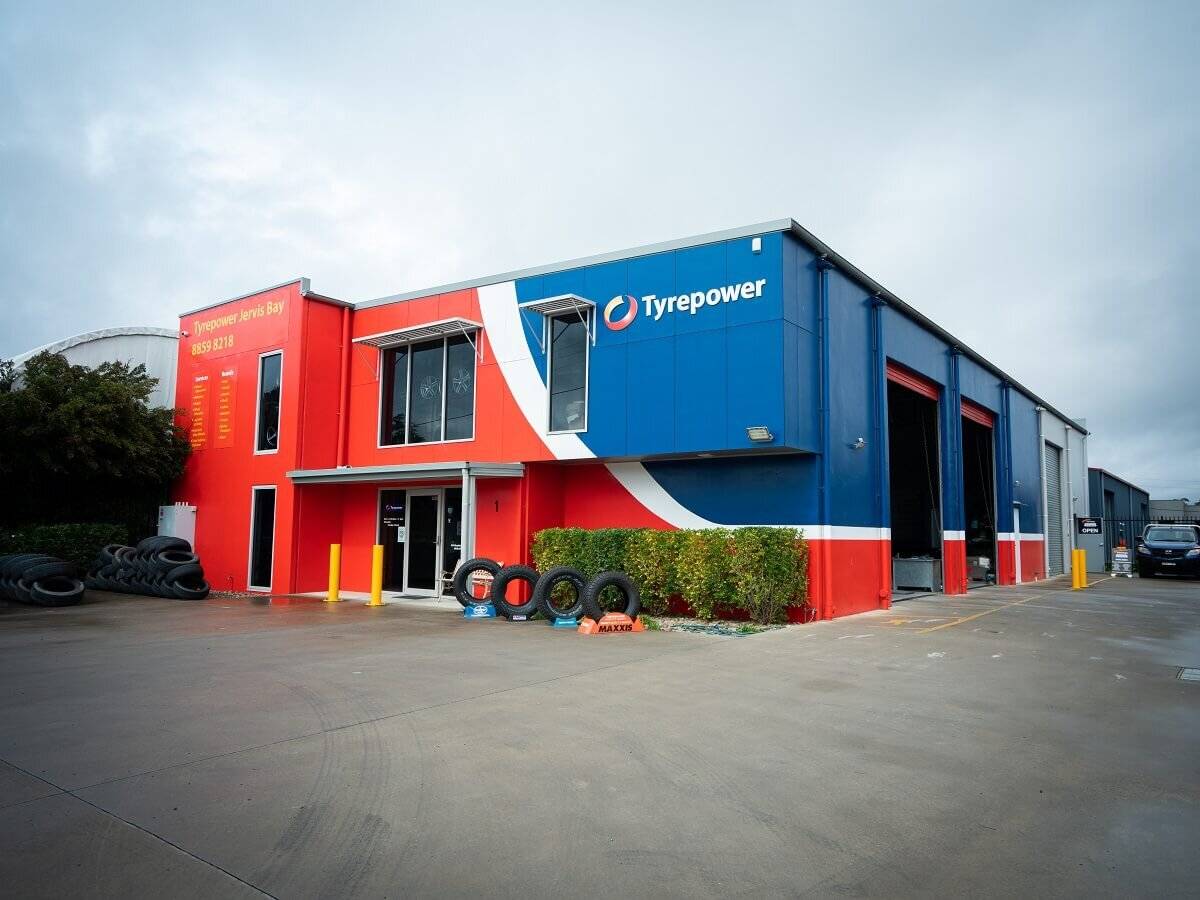 Exterior of Tyrepower store.