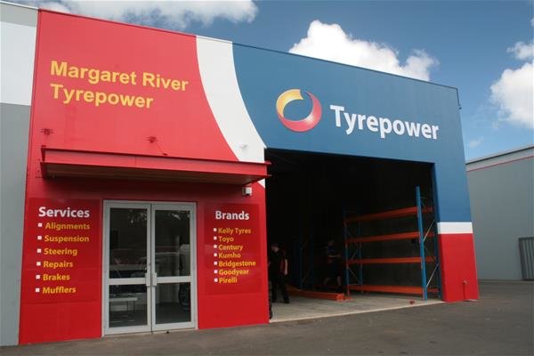 Exterior of Tyrepower store.