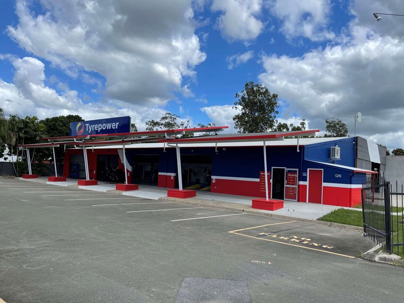 Exterior of Tyrepower store.