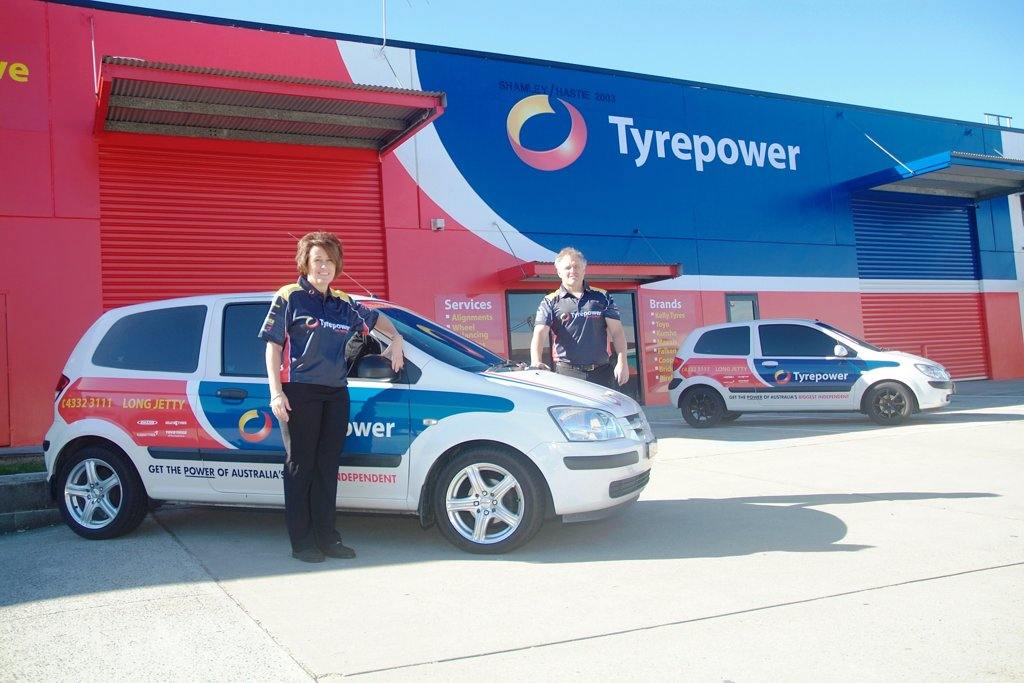 Exterior of Tyrepower store.