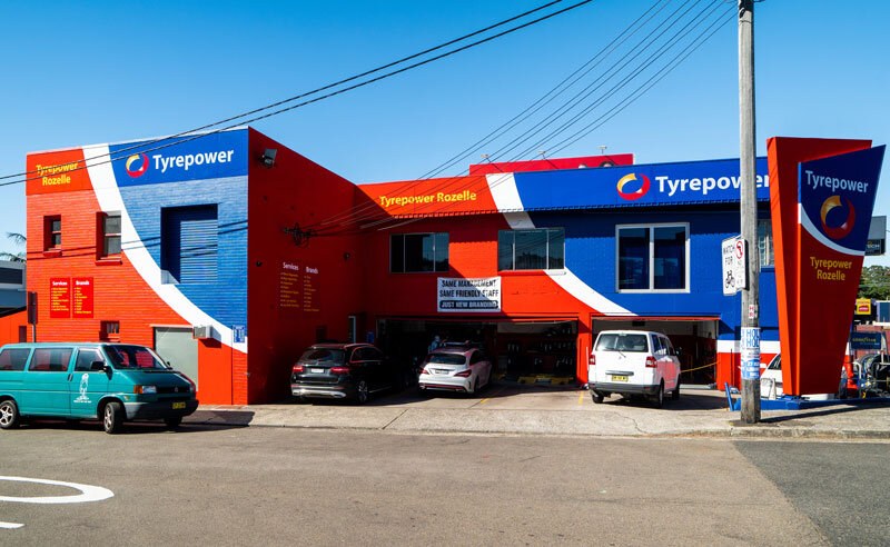 Exterior of Tyrepower store.