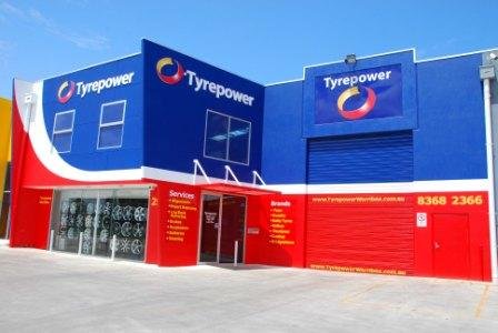 Exterior of Tyrepower store.