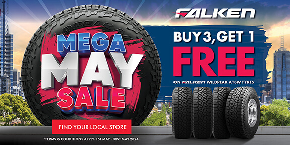 Mega May Sale - Buy 3, Get 1 Free on Falken Wildpeak AT3W Tyres