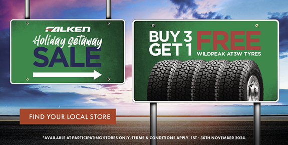 Buy 3 Get 1 Free on Falken Wildpeak tyres in November